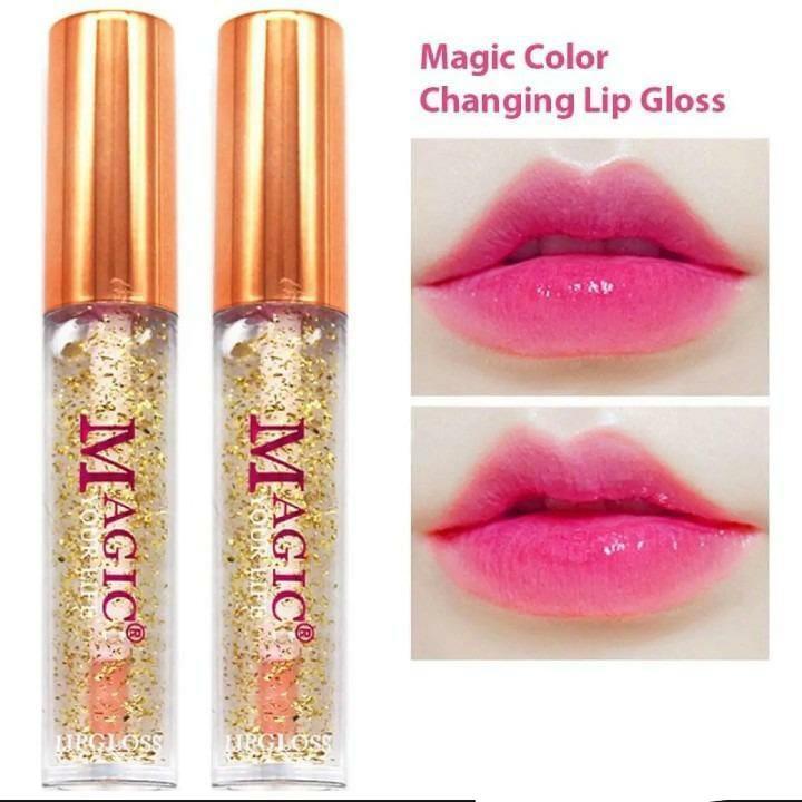 Magic Color Changing Pink Lip Gloss - Glossy Finish