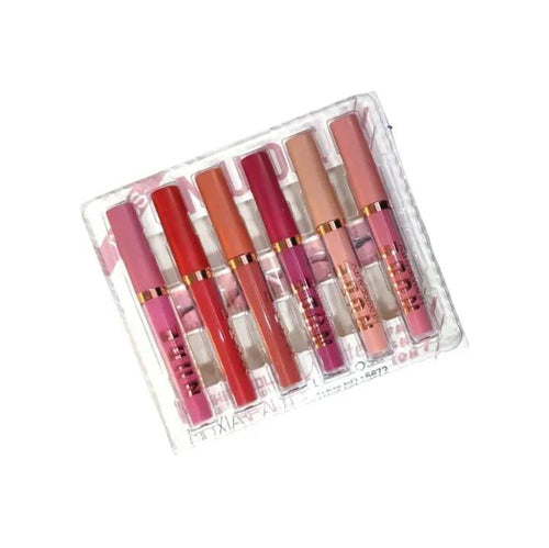 6 Pcs Nude Matte Lip Gloss Set for Pakistani Women