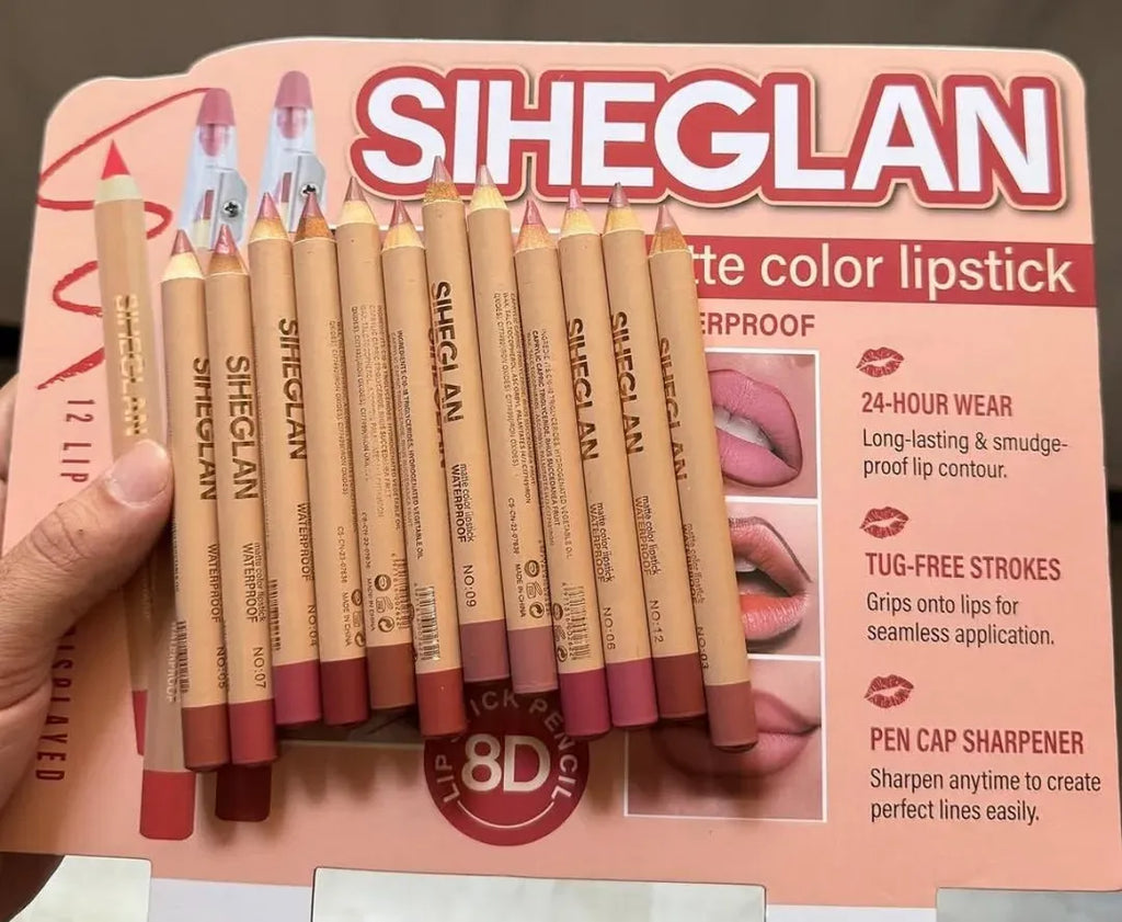 Nude Bold Coverage Lip Pencils 12 Pack Multicolor