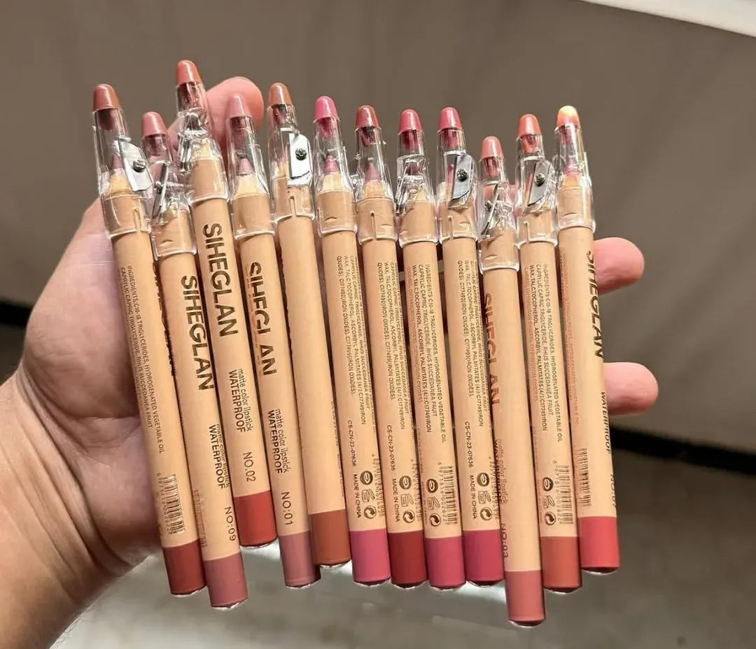 Nude Bold Coverage Lip Pencils 12 Pack Multicolor