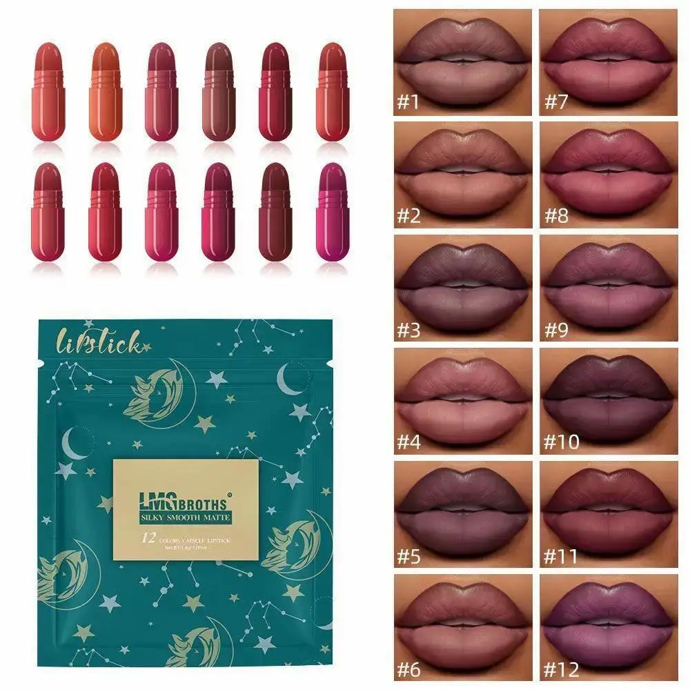LMG Brother Mini Capsule Lipstick 12 Pcs pack