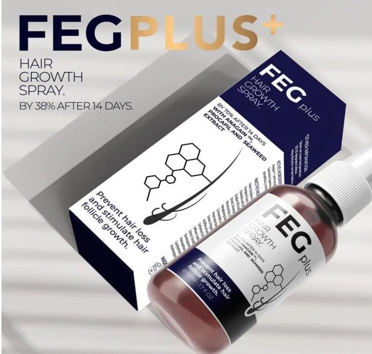 FEG Plus Hair Growth Spray 50ml for All Hair Types
