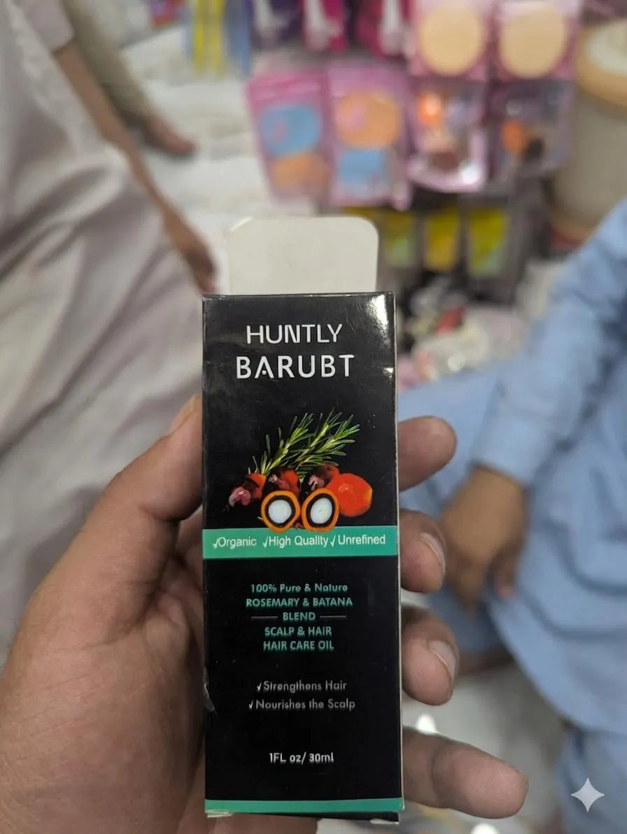 Huntly Barbt 100% Natural Hair Oil for All Hair Types