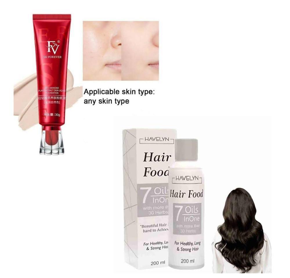 2 in 1 Makeup & Hair Oil Combo for Pakistani Women
