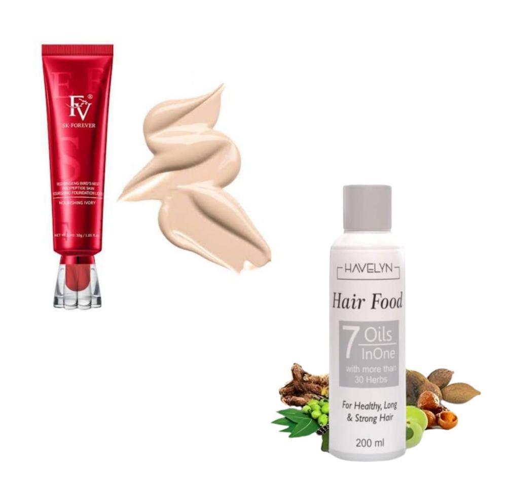 2 in 1 Makeup & Hair Oil Combo for Pakistani Women