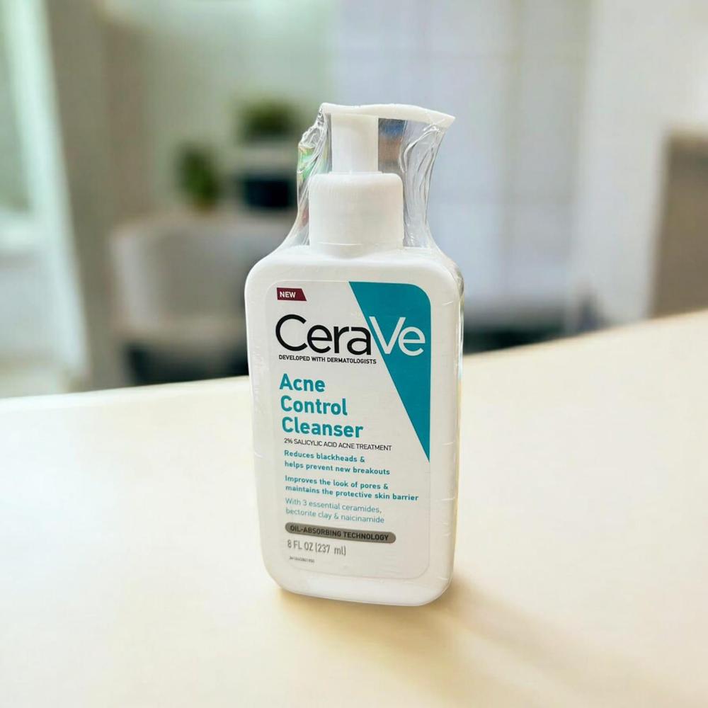 CeraVe Acne Control Cleanser 8oz - Salicylic Acid Oil Absorbing