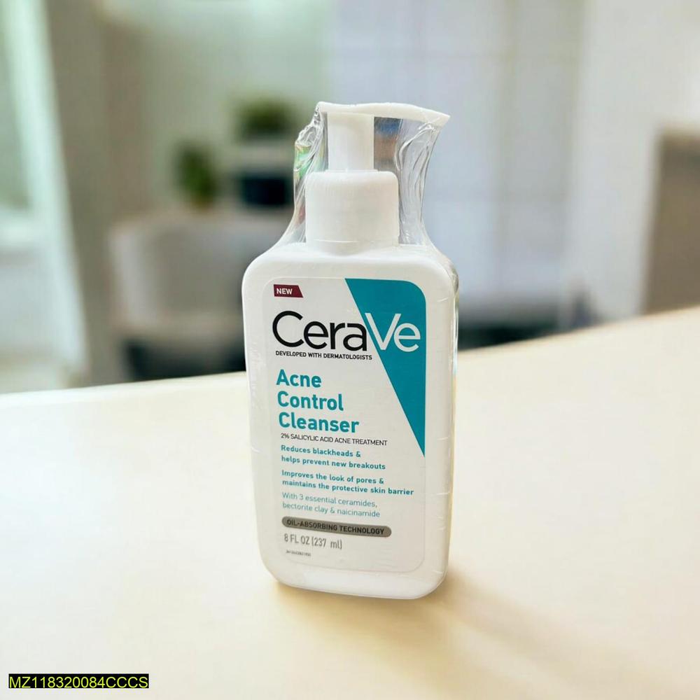 CeraVe Acne Control Cleanser 8oz - Salicylic Acid Oil Absorbing
